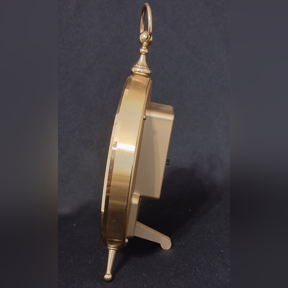 Vintage Mid Century Bulova Weather Station Temperature Hygrometer Desk Clock - Picture 3 of 10